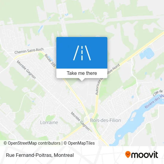 Rue Fernand-Poitras map
