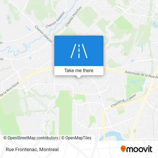 Rue Frontenac map