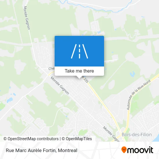 Rue Marc Aurèle Fortin map