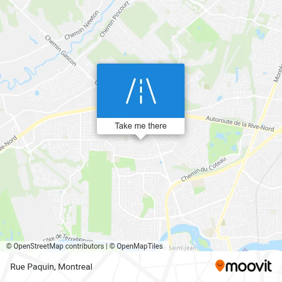 Rue Paquin map