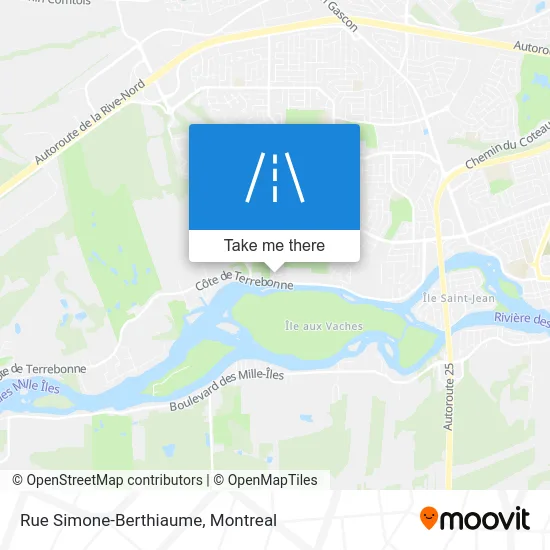 Rue Simone-Berthiaume map