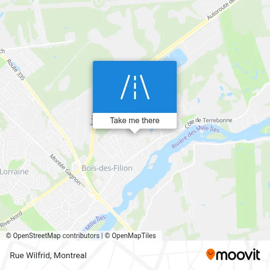 Rue Wilfrid map