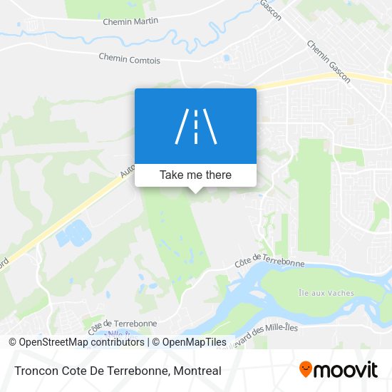Troncon Cote De Terrebonne map