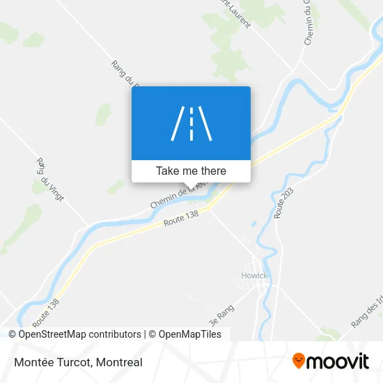 Montée Turcot map