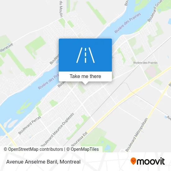 Avenue Anselme Baril map