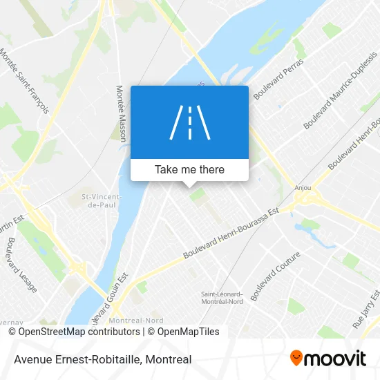 Avenue Ernest-Robitaille map