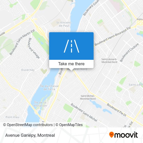 Avenue Gariépy map