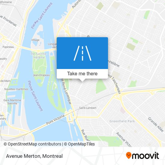 Avenue Merton map