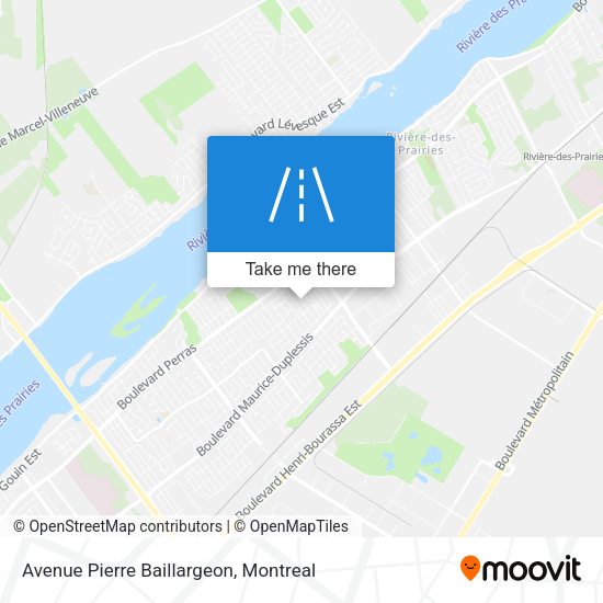 Avenue Pierre Baillargeon map