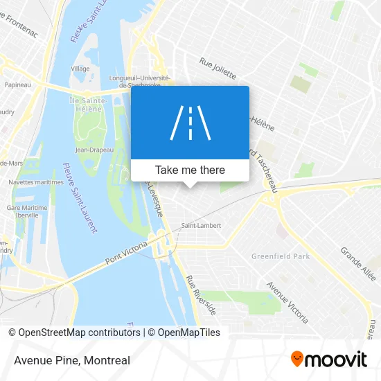 Avenue Pine map