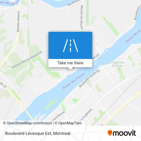 Boulevard Lévesque Est map