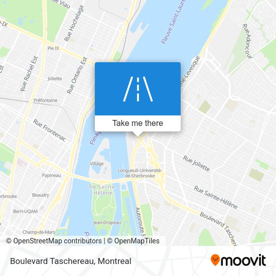 Boulevard Taschereau map