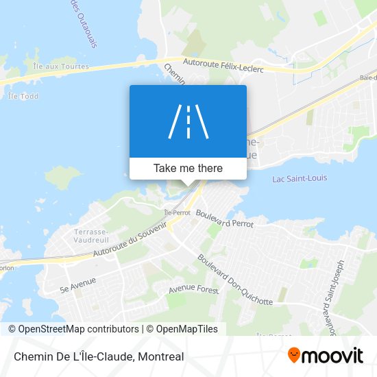 Chemin De L'Île-Claude map