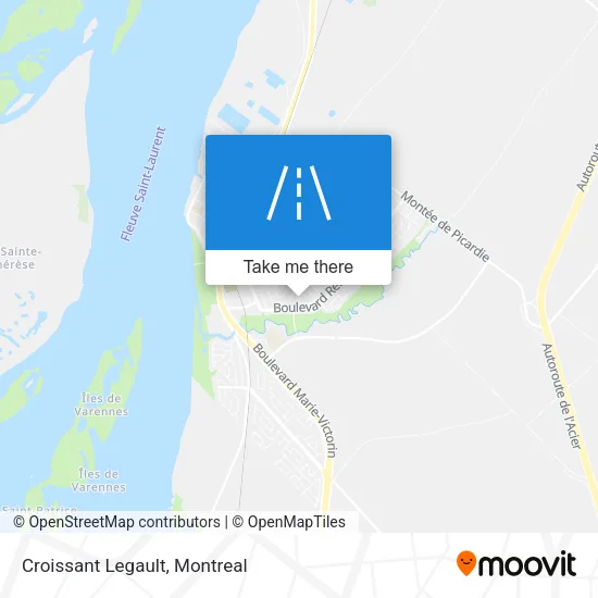 Croissant Legault map