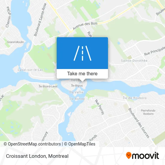 Croissant London map