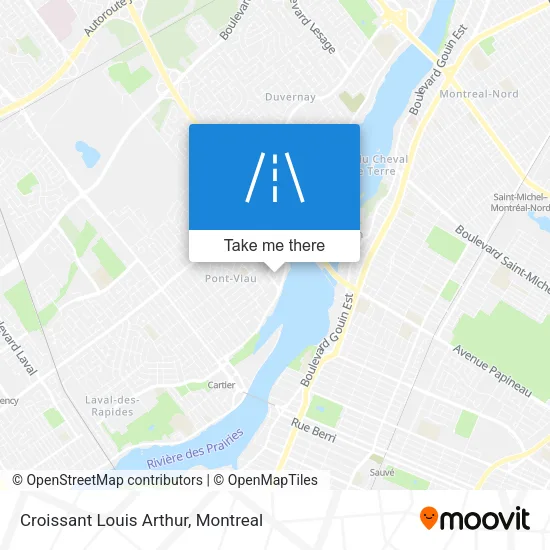 Croissant Louis Arthur map