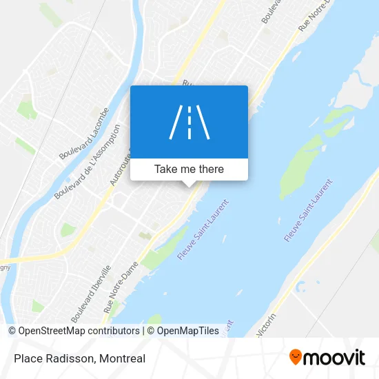 Place Radisson map