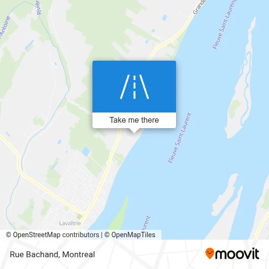 Rue Bachand map