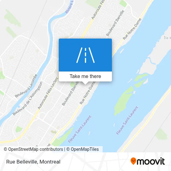 Rue Belleville map
