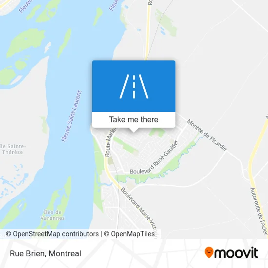 Rue Brien map