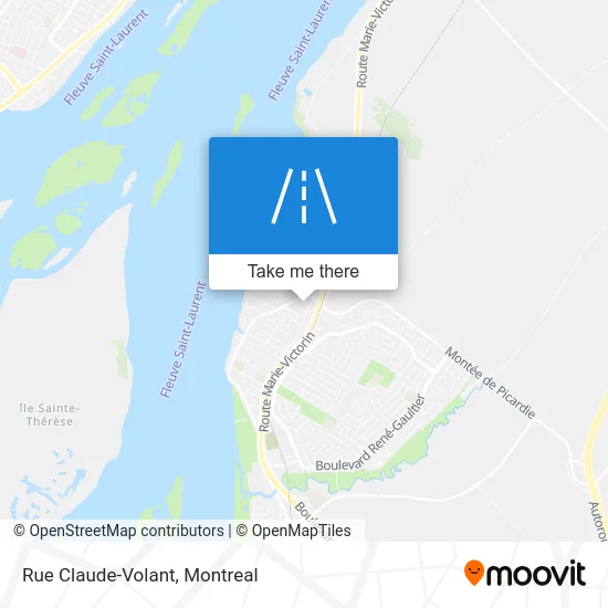 Rue Claude-Volant map