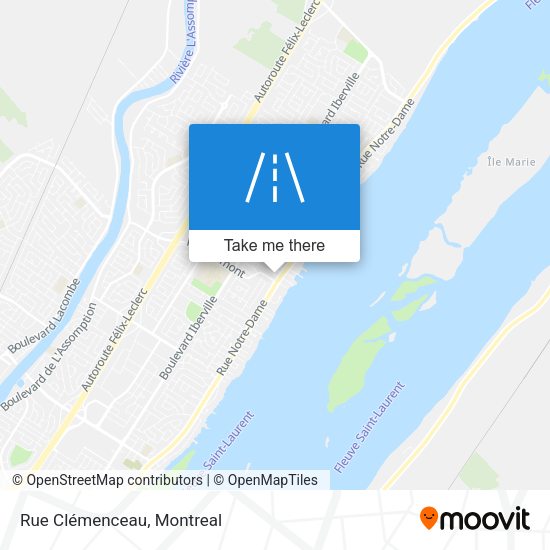 Rue Clémenceau map