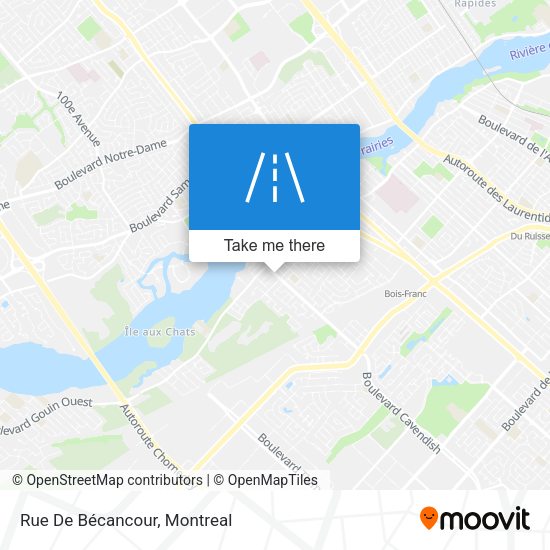Rue De Bécancour map