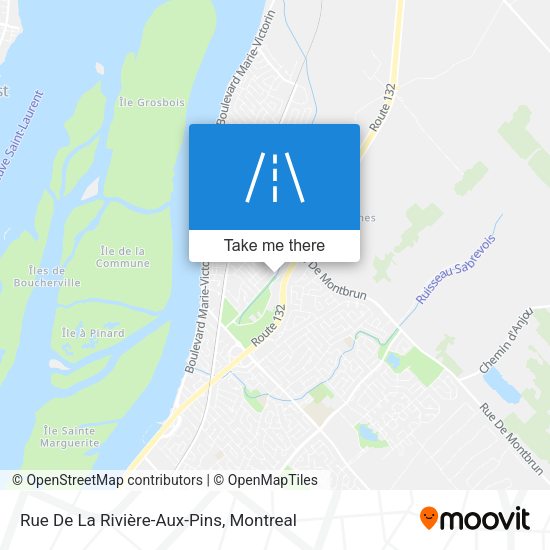Rue De La Rivière-Aux-Pins map