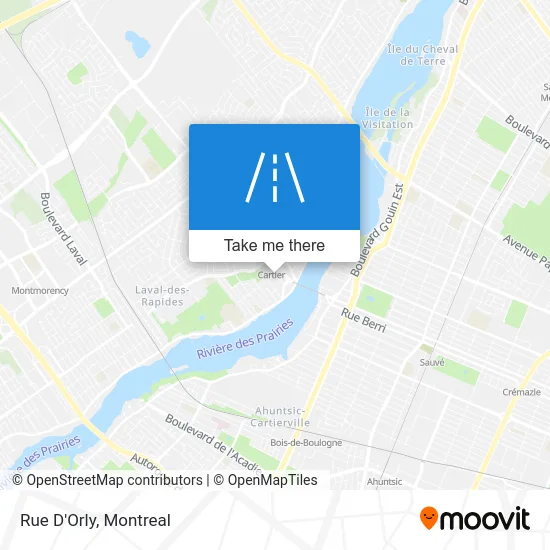 Rue D'Orly map