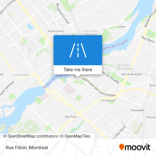 Rue Filion map