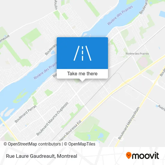 Rue Laure Gaudreault map