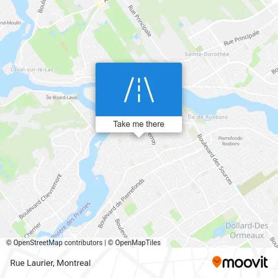 Rue Laurier map