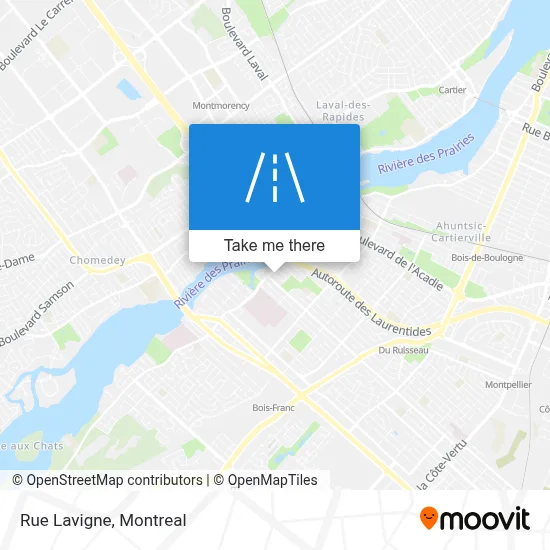 Rue Lavigne map