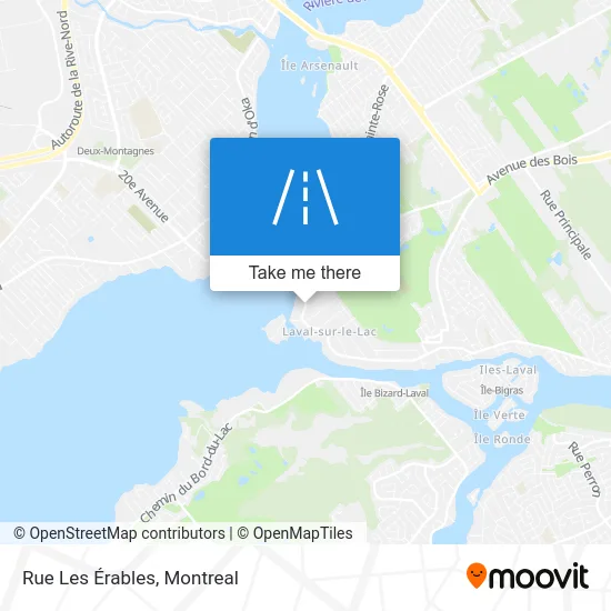 Rue Les Érables map