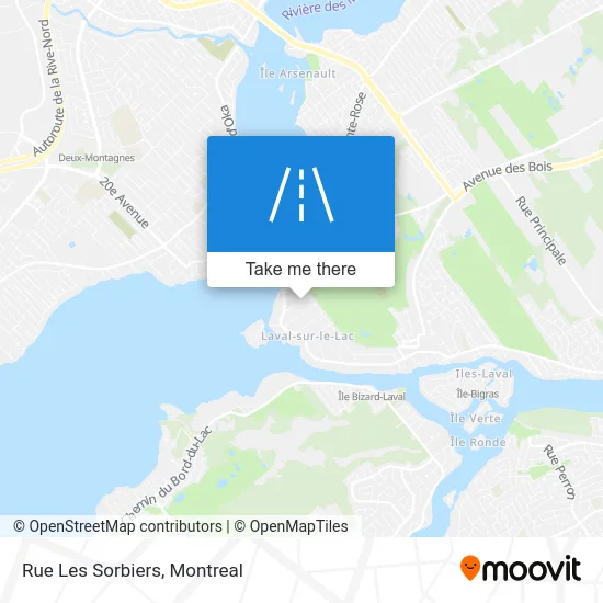 Rue Les Sorbiers map