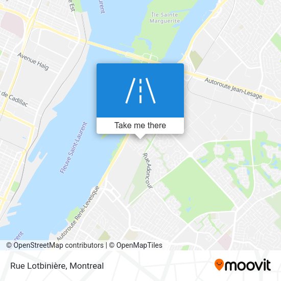 Rue Lotbinière map