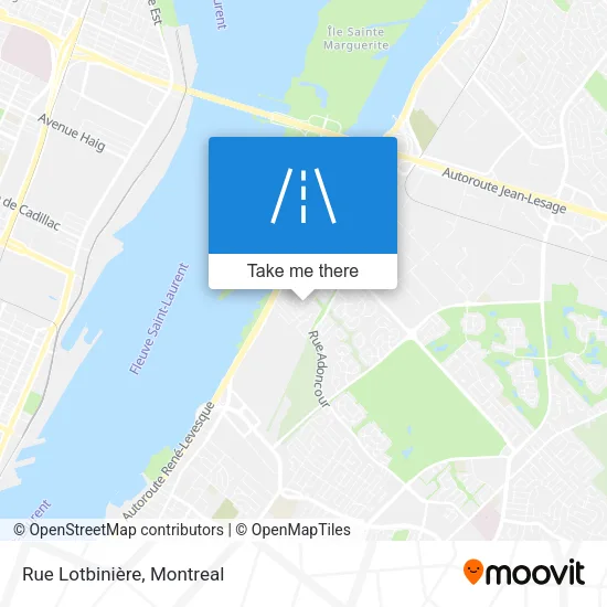 Rue Lotbinière map