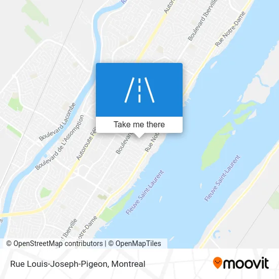 Rue Louis-Joseph-Pigeon map
