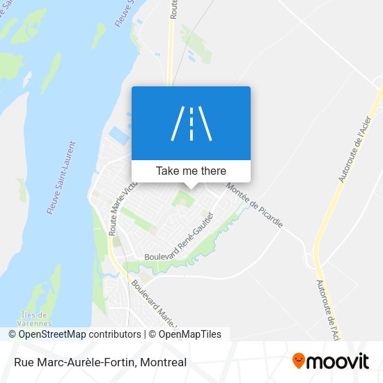 Rue Marc-Aurèle-Fortin map