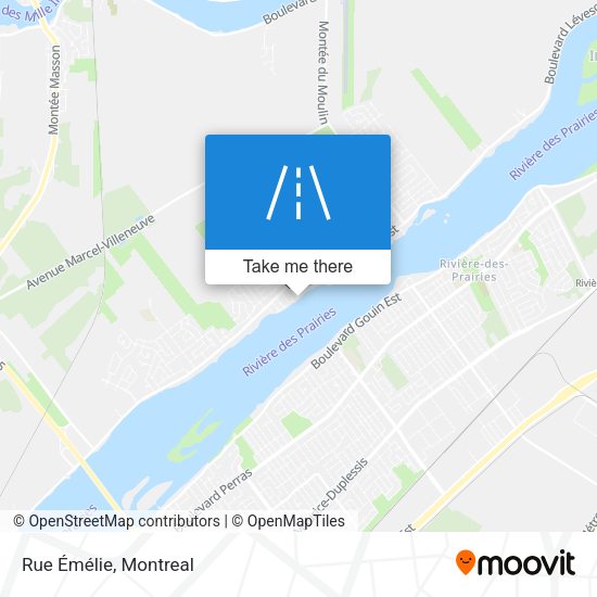 Rue Émélie map