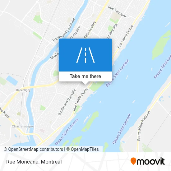 Rue Moncana map