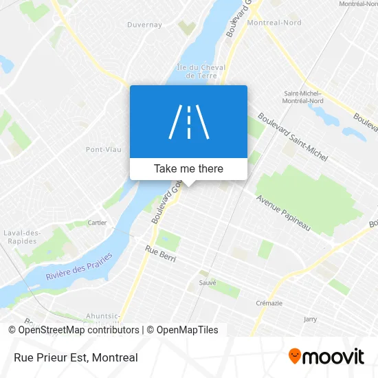 Rue Prieur Est map