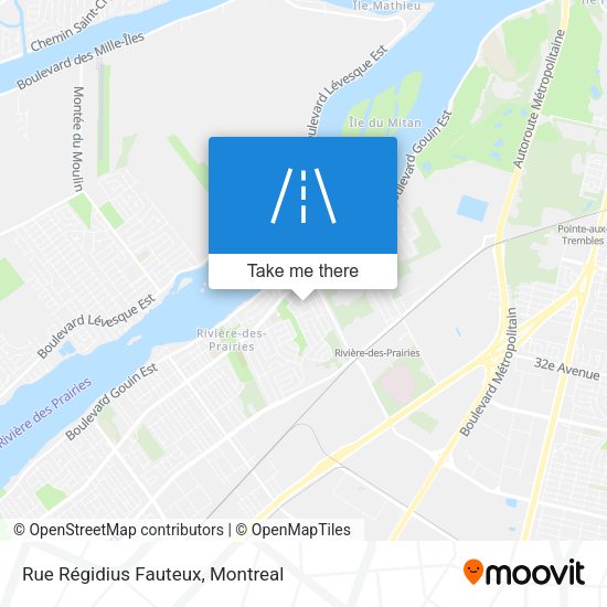 Rue Régidius Fauteux map