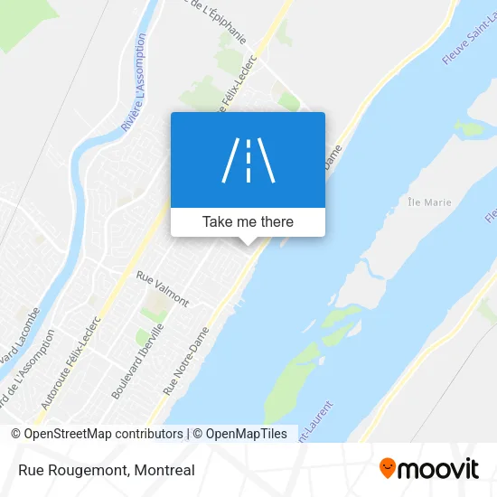 Rue Rougemont map