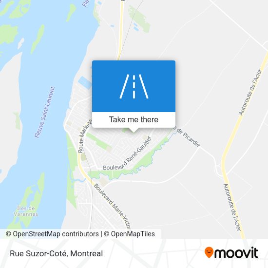 Rue Suzor-Coté map