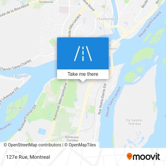 127e Rue map