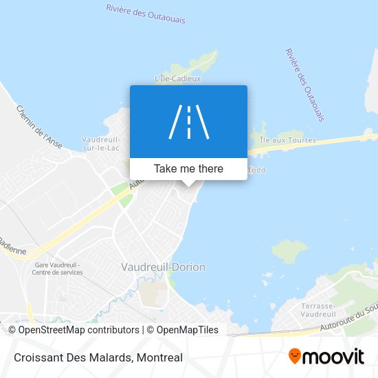 Croissant Des Malards map