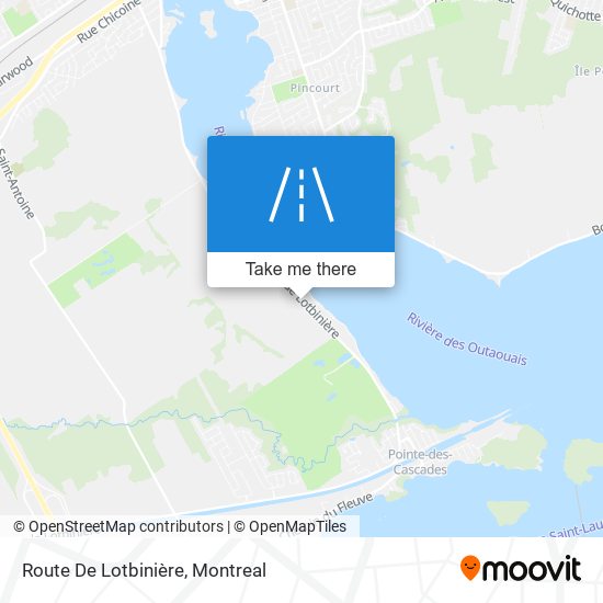 Route De Lotbinière map