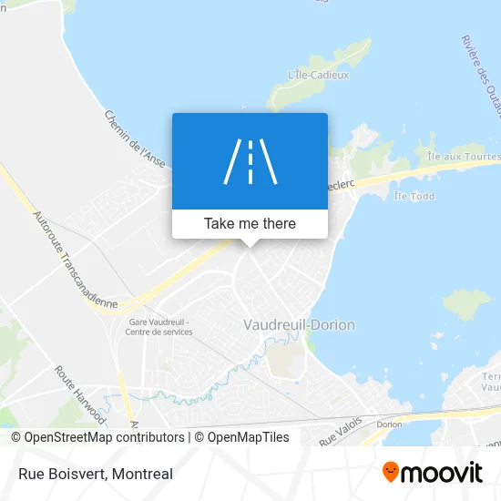 Rue Boisvert map