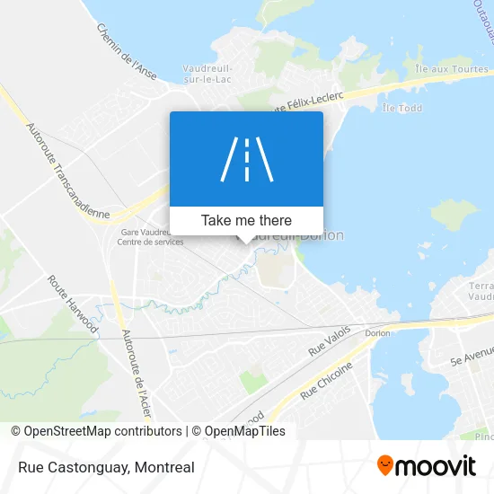 Rue Castonguay map